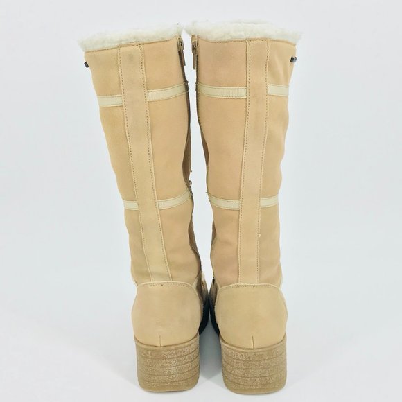 Women's Tan Winter Boots - Picture 4 of 9